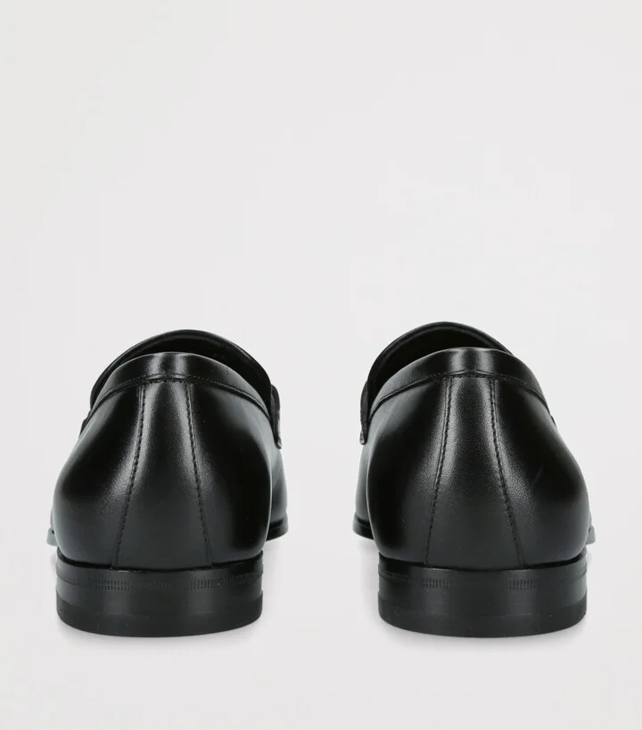 Salvatore Ferragamo Leather Balty Loafers - Image 2