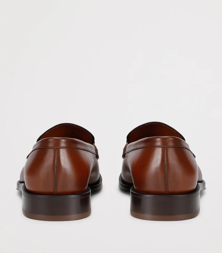 Salvatore Ferragamo Leather Benedict Loafers - Image 2