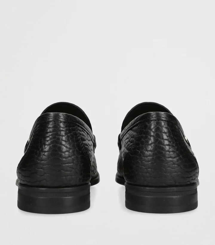 Salvatore Ferragamo Leather Caspian Loafers - Image 2
