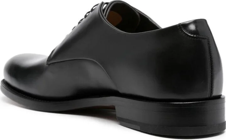 Salvatore Ferragamo Leather Derby Shoes - Image 3