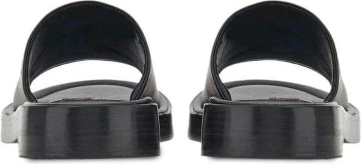 Salvatore Ferragamo Leather Flat Sandals - Image 5