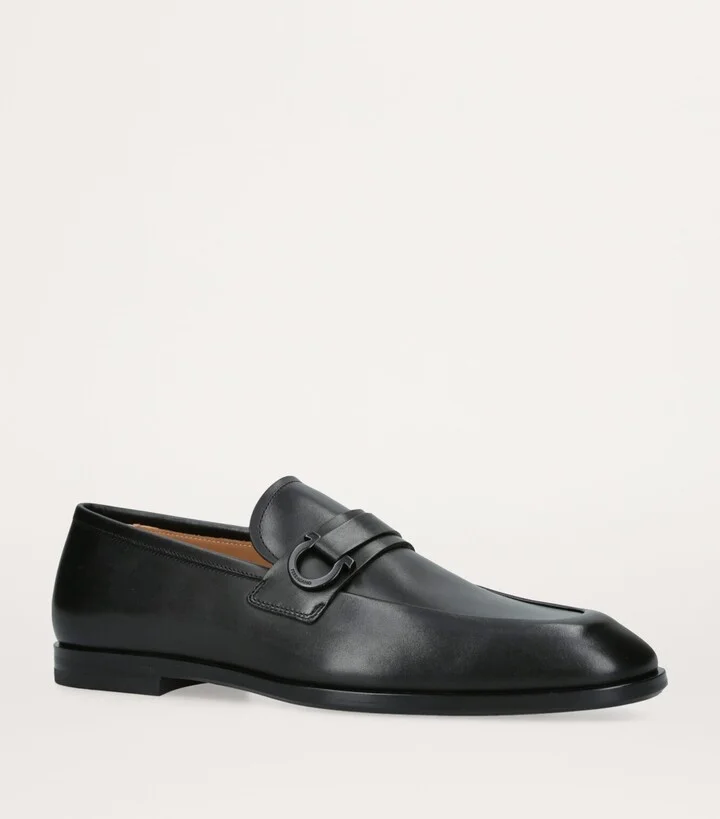 Salvatore Ferragamo Leather Florio Loafers - Image 3