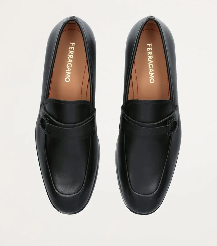 Salvatore Ferragamo Leather Florio Loafers - Image 4