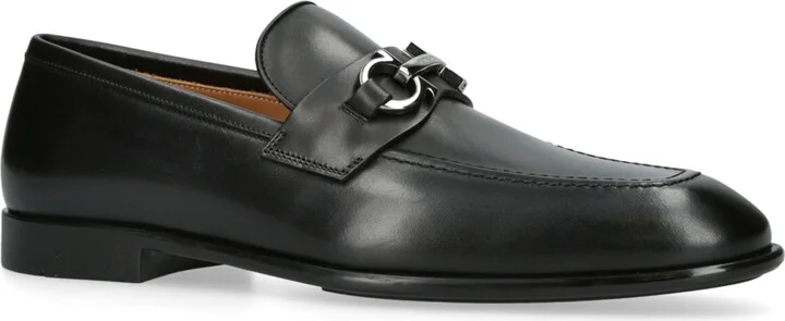 Salvatore Ferragamo Leather Foster Gancho Loafers - Image 3