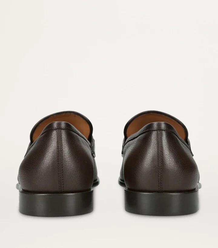 Salvatore Ferragamo Leather Foster Gancho Loafers - Image 2