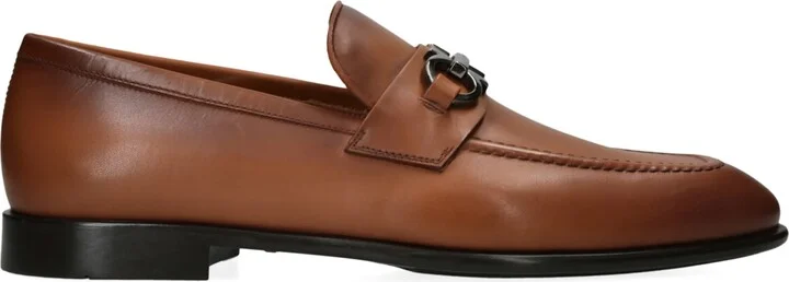 Salvatore Ferragamo Leather Foster Gancho Loafers