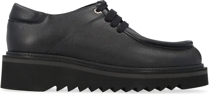 Salvatore Ferragamo Leather Lace-Up Shoes - Image 2