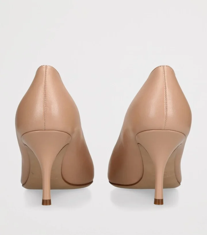 Salvatore Ferragamo Leather Lara Pumps 70 - Image 2