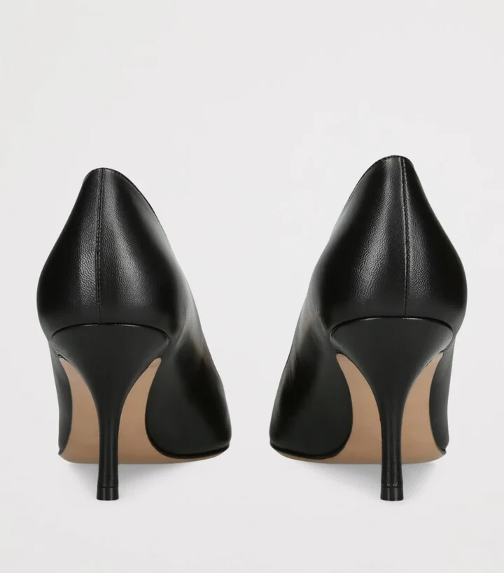 Salvatore Ferragamo Leather Lara Pumps 70 - Image 2