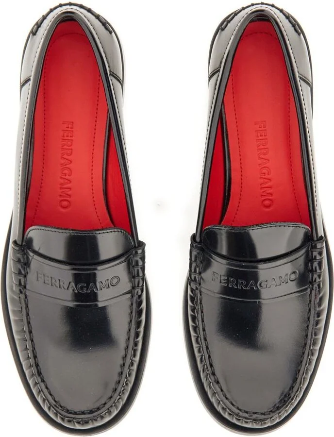 Salvatore Ferragamo Leather Loafer - Image 2