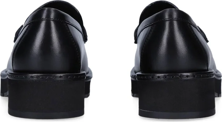 Salvatore Ferragamo Leather Rolo Lug Loafers - Image 2