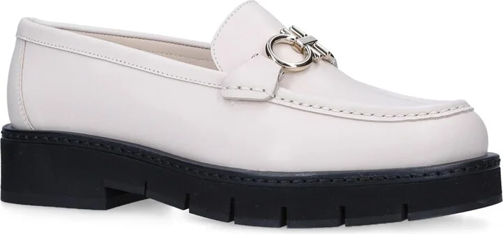 Salvatore Ferragamo Leather Rolo Lug Loafers