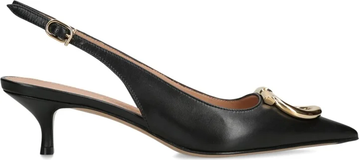 Salvatore Ferragamo Leather Sara Slingback Heels 40