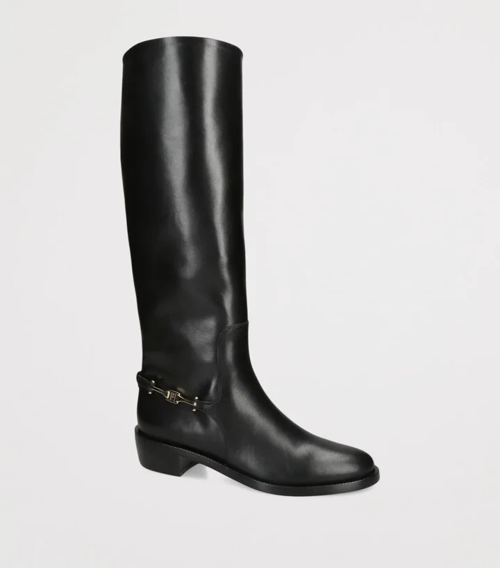 Salvatore Ferragamo Leather Therma Heeled Boots 35 - Image 3