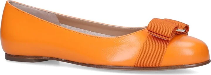 Salvatore Ferragamo Leather Varina Ballet Flats