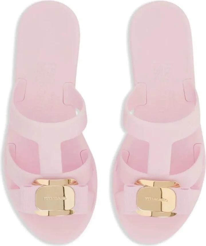 Salvatore Ferragamo Lilou Rubber Slides Shoes - Image 5