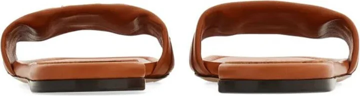 Salvatore Ferragamo Liss Leather Slides Shoes - Image 4