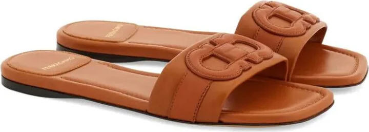 Salvatore Ferragamo Liss Leather Slides Shoes - Image 5