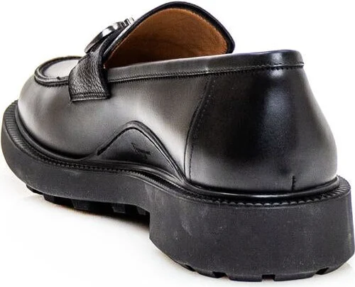 Salvatore Ferragamo Loafers With Gancini Embellishment - Image 3