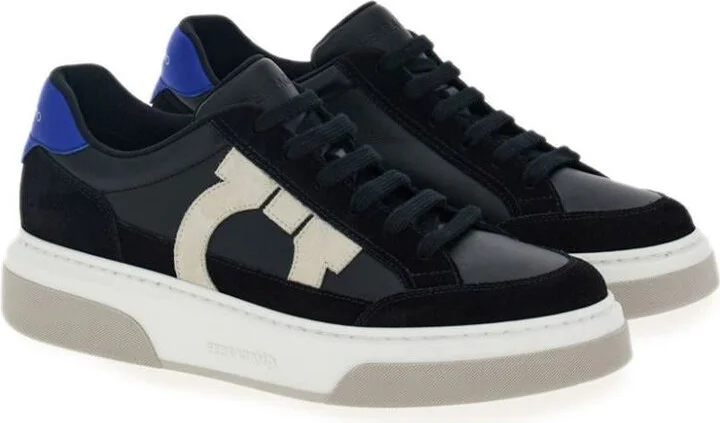 Salvatore Ferragamo Low Top Sneakers With Gancini Outline Shoes - Image 2