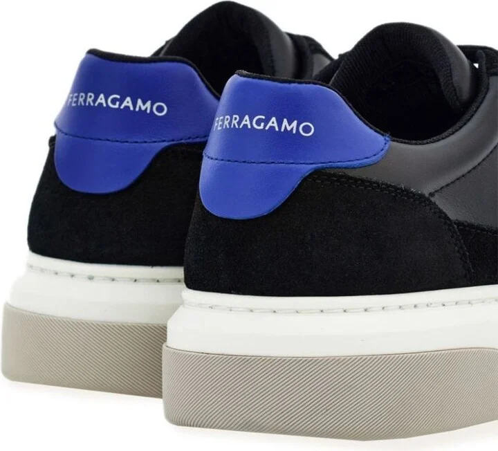 Salvatore Ferragamo Low Top Sneakers With Gancini Outline Shoes - Image 3
