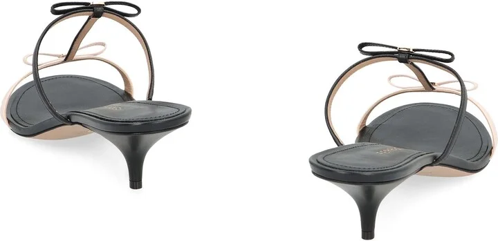 Salvatore Ferragamo Mini Bow Leather Mules - Image 4