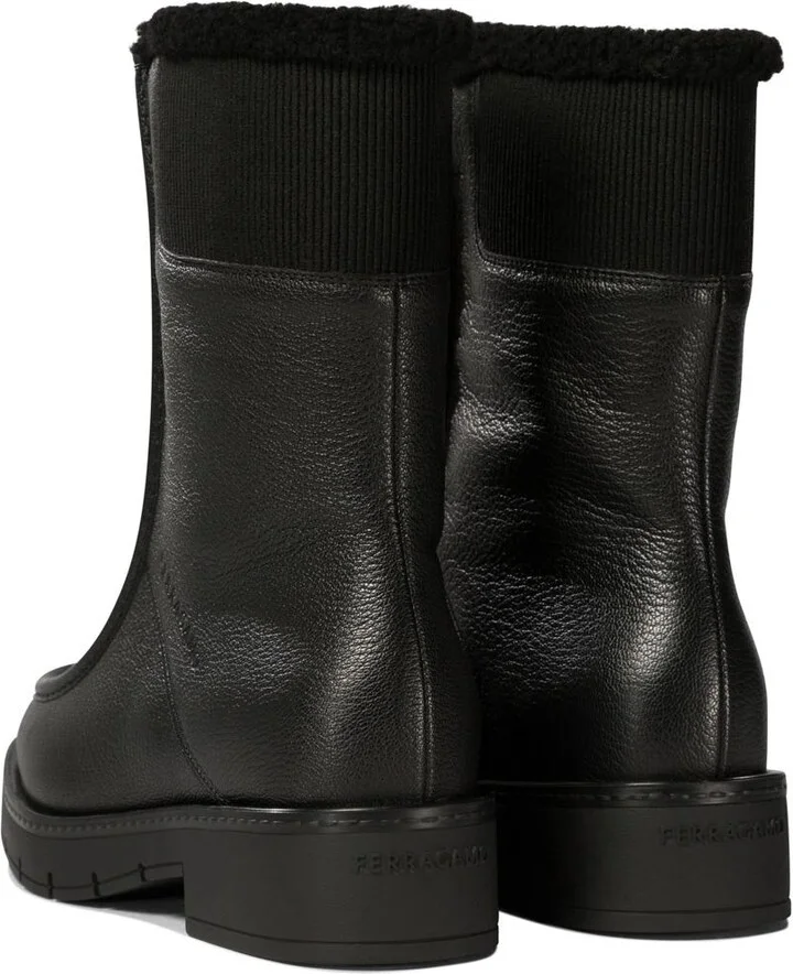 Salvatore Ferragamo "Montse Fur" Ankle Boots - Image 4