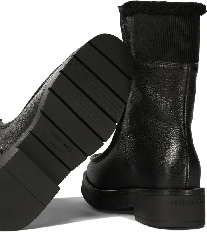 Salvatore Ferragamo "Montse Fur" Ankle Boots - Image 5