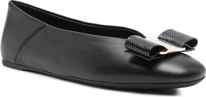Salvatore Ferragamo Nappa Leather Vanna Ballerinas Shoes - Image 2
