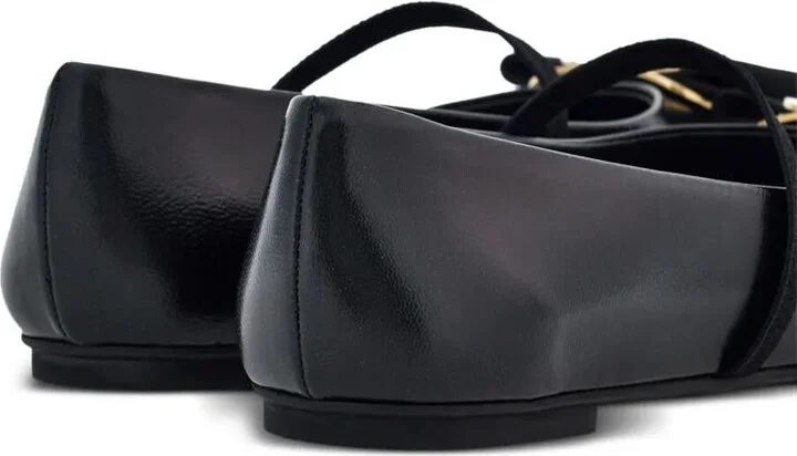 Salvatore Ferragamo New Vara Plate Ballet Flats Shoes - Image 4