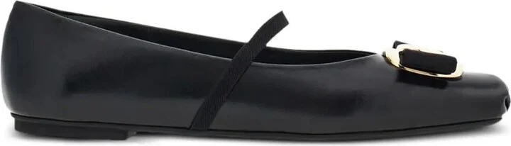 Salvatore Ferragamo New Vara Plate Ballet Flats Shoes