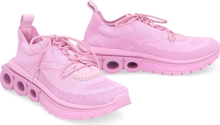 Salvatore Ferragamo Nima Fabric Low-Top Sneakers - Image 3