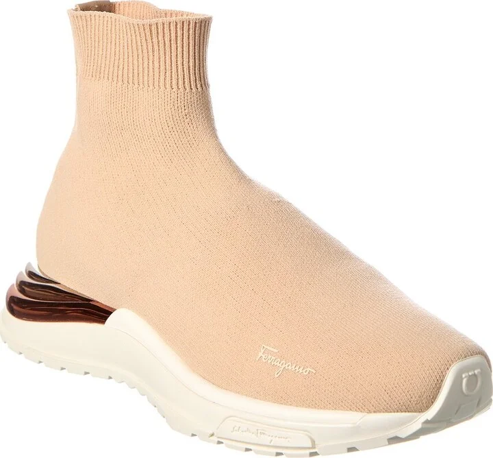 Salvatore Ferragamo Ninette Knit Sock Sneaker