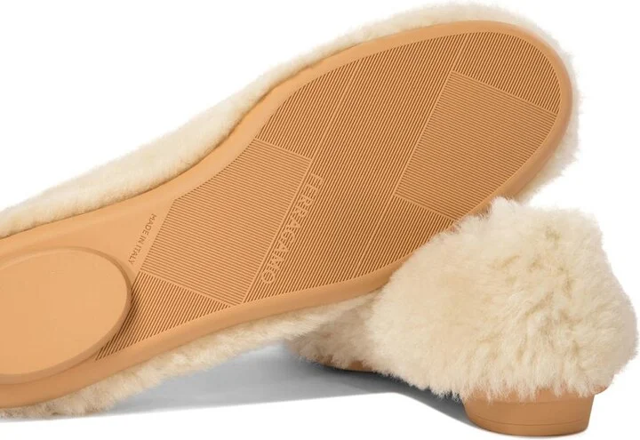 Salvatore Ferragamo "Noella Fur" Shearling Ballet Flats - Image 5