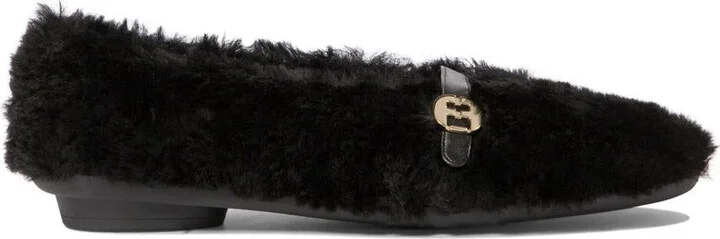 Salvatore Ferragamo "Noella Fur" Shearling Ballet Flats