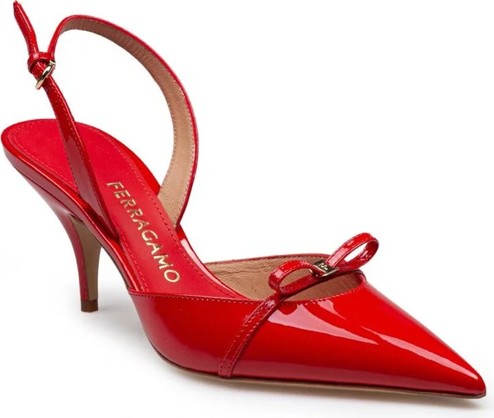 Salvatore Ferragamo Patent Leather Slingback - Image 2