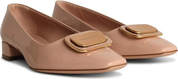 Salvatore Ferragamo Pink Shiny Leather Décollètè - Image 2
