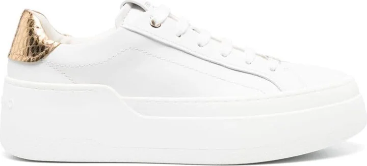 Salvatore Ferragamo Platform Leather Sneakers