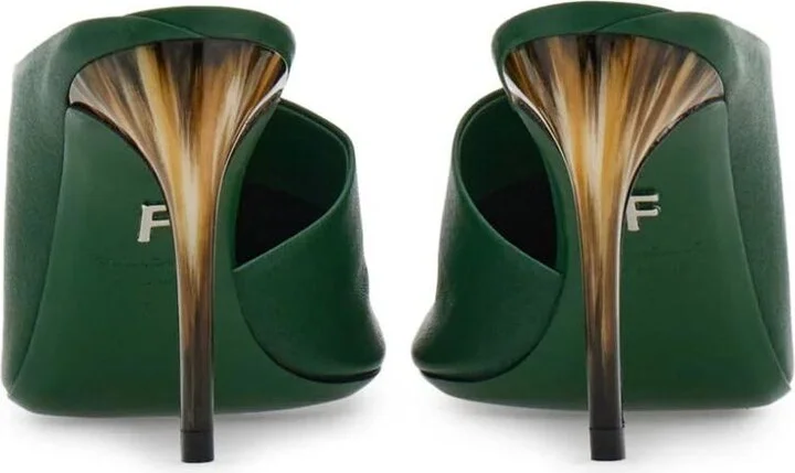 Salvatore Ferragamo Slide Nimphe Incurved Heel Shoes - Image 2