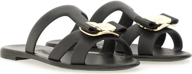 Salvatore Ferragamo Slide Sandal "New Vara" - Image 2