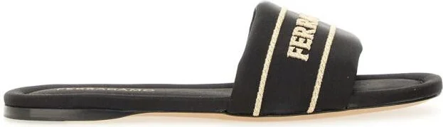 Salvatore Ferragamo Slide Sandal With Logo