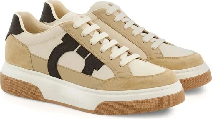 Salvatore Ferragamo Suede And Leather Cassina Sneakers Shoes - Image 2