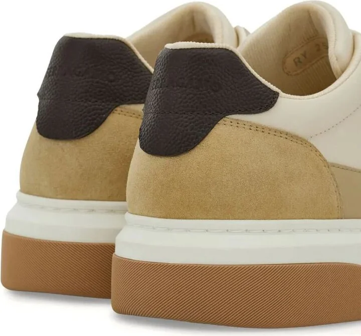 Salvatore Ferragamo Suede And Leather Cassina Sneakers Shoes - Image 3