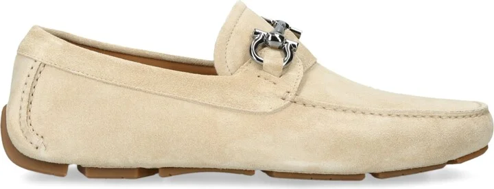 Salvatore Ferragamo Suede Parigi Gancho Driving Shoes