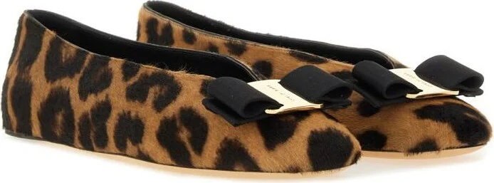 Salvatore Ferragamo "Vara" Ballerina With Bow - Image 2