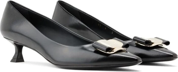 Salvatore Ferragamo Vara Leather Pumps - Image 4