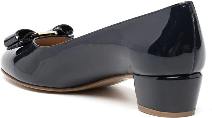 Salvatore Ferragamo Vara Naplak Pumps Shoes - Image 3