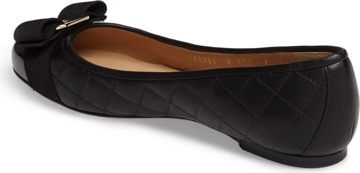 Salvatore Ferragamo Varina Q Quilted Flat - Image 2