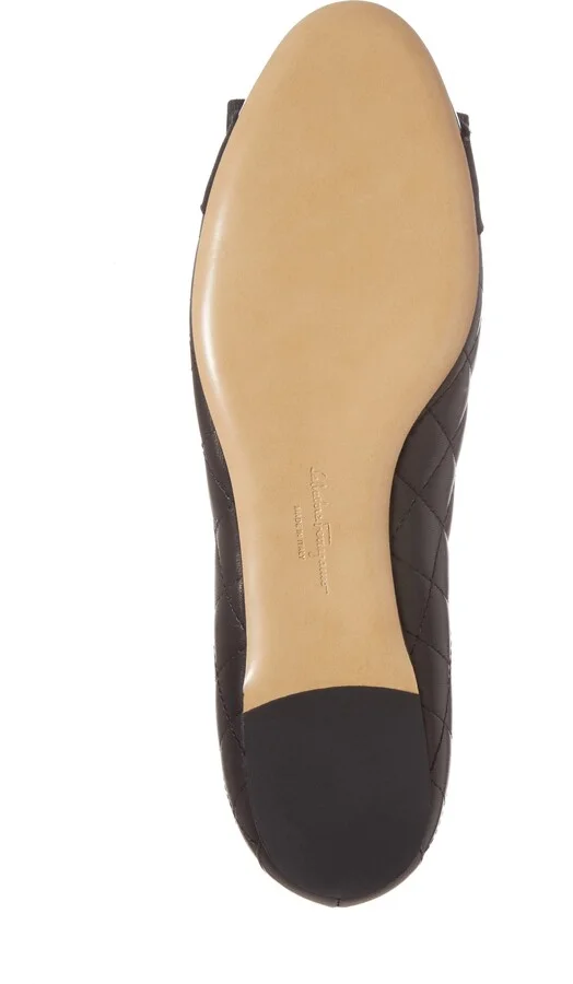 Salvatore Ferragamo Varina Q Quilted Flat - Image 6