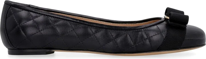 Salvatore Ferragamo Varina Quilted Leather Ballet Flats - Image 2